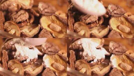 泡发清洗香菇 (2)高清在线视频素材下载