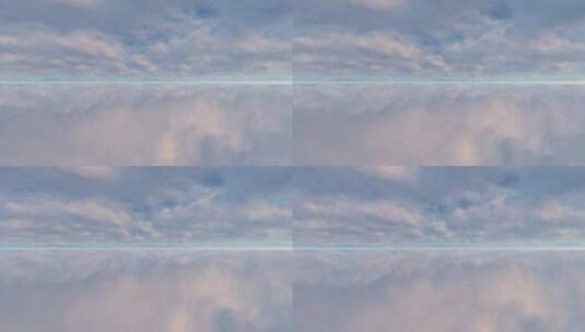 在两层云层之间飞向地平线高清在线视频素材下载
