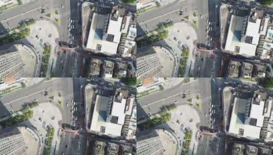 航拍城市公路4K实拍视频高清在线视频素材下载
