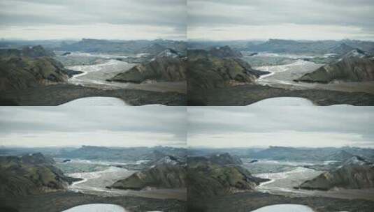 冰岛上的海洋景观高清在线视频素材下载