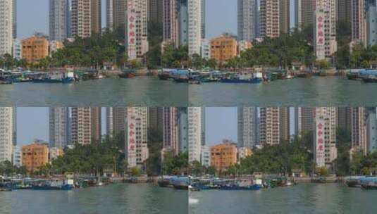 位于香港仔的港口高清在线视频素材下载