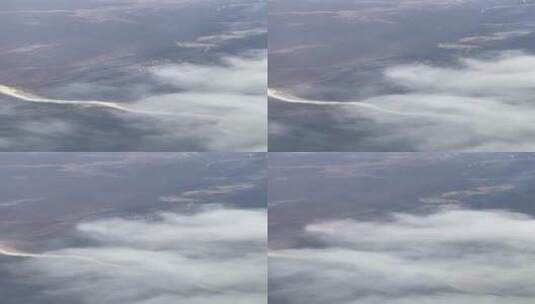 飞机上航拍 俯瞰雪山 藏区大气_1643高清在线视频素材下载