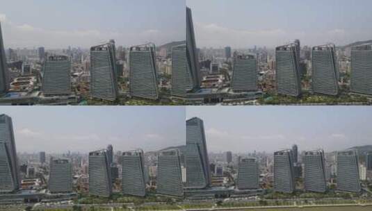 航拍广东珠海城市高楼高清在线视频素材下载