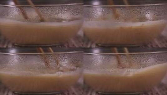 绿豆糕配茶水高清在线视频素材下载