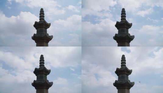 洛阳桥经幢石柱云延时视频高清在线视频素材下载
