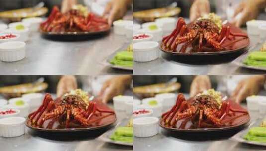 小龙虾 龙虾 海鲜 美食 虾高清在线视频素材下载