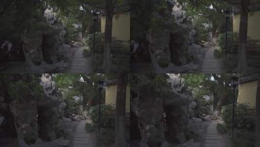 杭州江寺公园古典园林风景高清在线视频素材下载