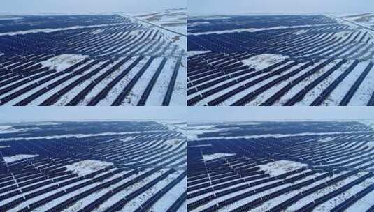 中国西部的太阳能发电场高清在线视频素材下载