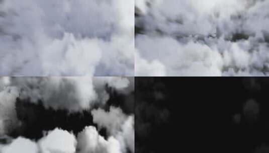 大气云层穿梭透明背景高清在线视频素材下载