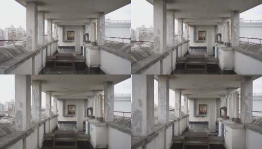空镜 天台 走廊 过道 工业风 短片 上海高清在线视频素材下载