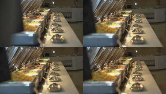 酒店自助餐饮美食高清在线视频素材下载