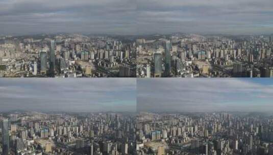 贵州贵阳城市建设天际线航拍 (2)高清在线视频素材下载