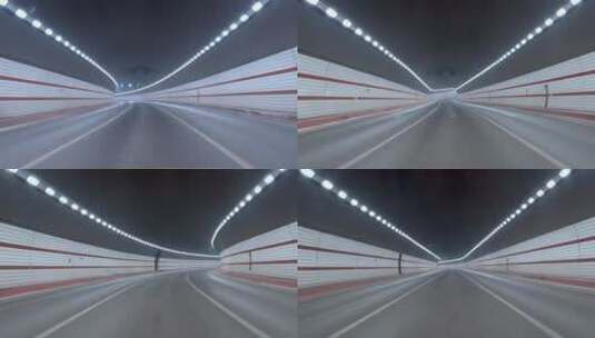 高速公路 隧道穿梭高清在线视频素材下载