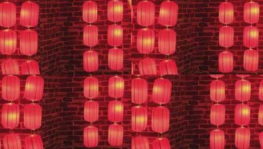 中国风元宵灯会红灯笼素材背景视频高清在线视频素材下载