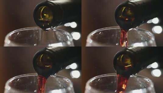西餐红酒倒红酒品红酒喝红酒高清在线视频素材下载