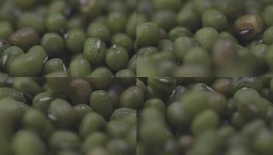 微距 天然谷物绿豆高清在线视频素材下载