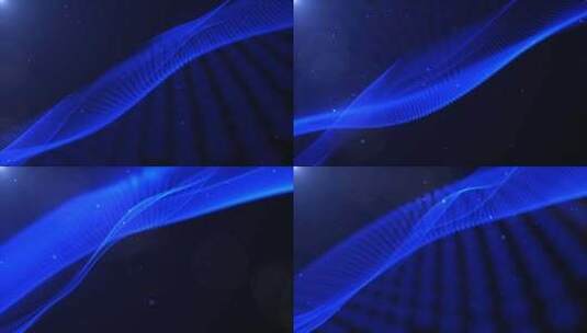 深蓝色粒子动画背景高清在线视频素材下载