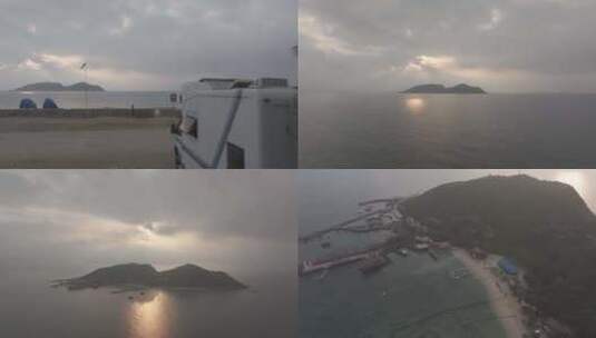 海南万宁分界洲岛航拍高清在线视频素材下载