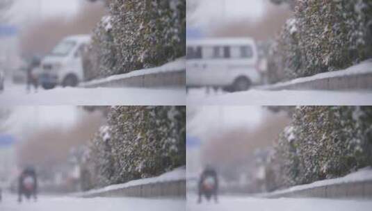 风景 冬季 冬天 雪景 下雪高清在线视频素材下载