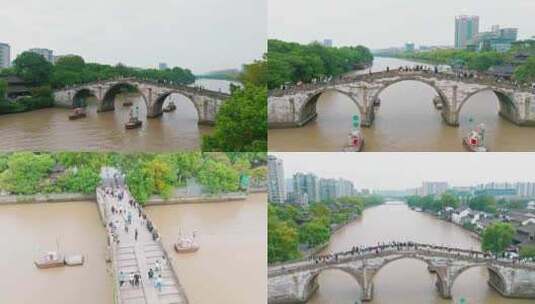 杭州_古代运河_延时_京杭大运河005高清在线视频素材下载