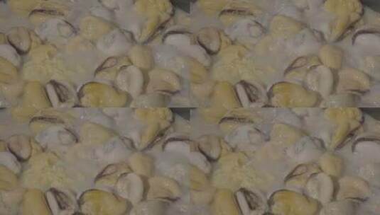 海虹海红炖豆腐展示特写高清在线视频素材下载