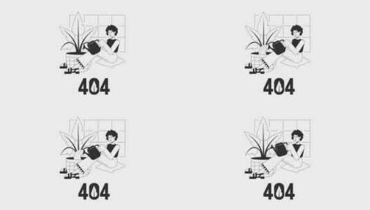 浇水植物Bw 404动画高清在线视频素材下载