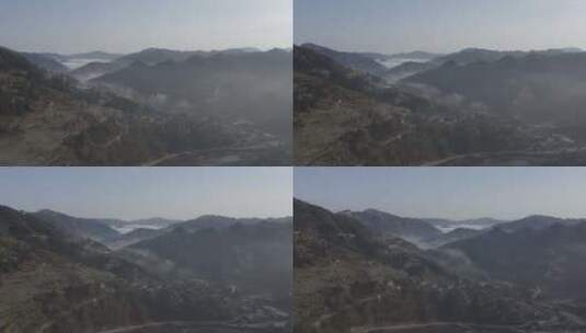 山间云雾雾气航拍 贵州 黎明高清在线视频素材下载