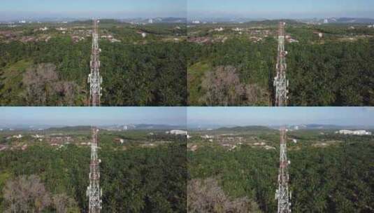 4G、5G电信天线塔高清在线视频素材下载