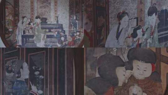 故宫门厅画高清在线视频素材下载