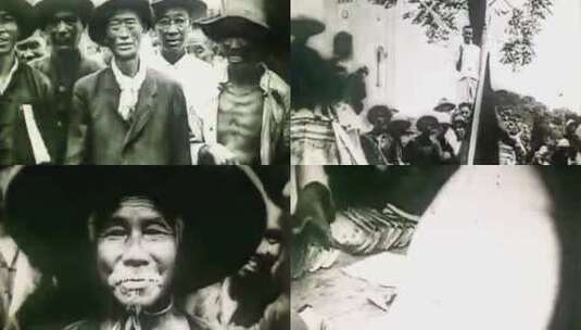 中国20世纪初的工人运动高清在线视频素材下载