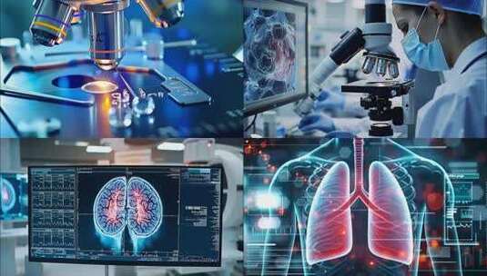 智慧医疗未来科技医院医学研究发展研究实验高清在线视频素材下载