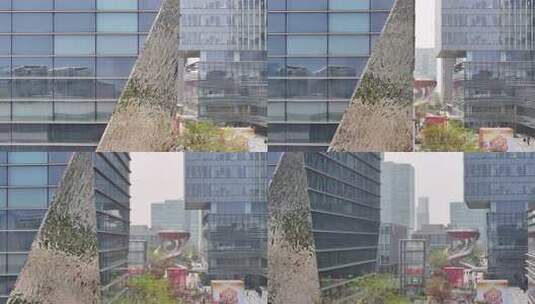 上海徐汇滨江西岸文化艺术中心航拍混剪高清在线视频素材下载