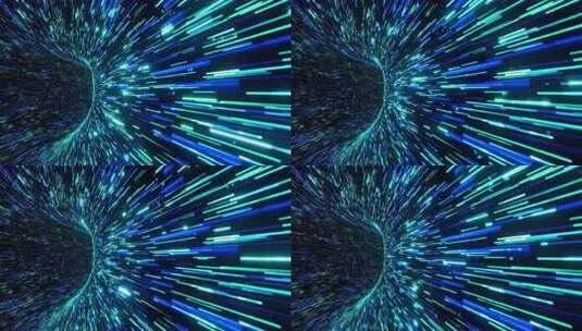 蓝色科技光线隧道穿梭高清在线视频素材下载