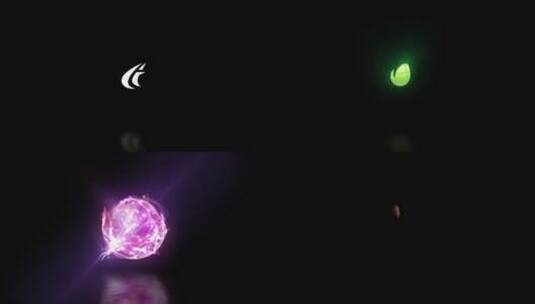 明亮彩色粒子球logo演绎AE模板高清AE视频素材下载