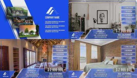 商务简约房产图文介绍宣传视频AE模板高清AE视频素材下载