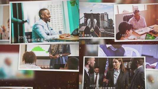 党政党建红色历史回顾图文照片展示高清AE视频素材下载