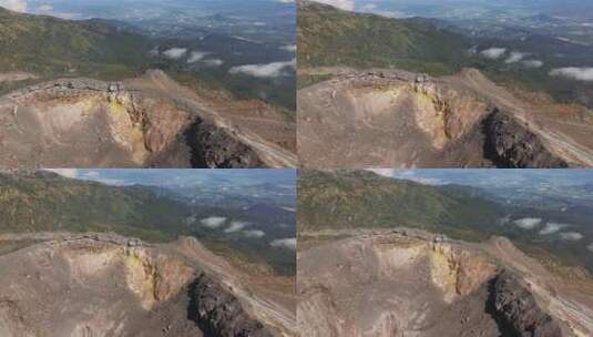 活跃的科利马火山口的俯视图揭示了内华达德高清在线视频素材下载