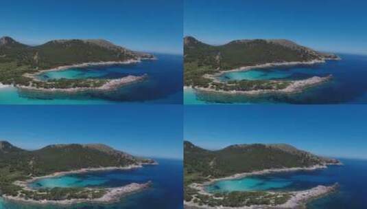 岛屿的航拍镜头高清在线视频素材下载