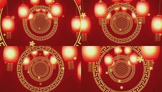 中国新年灯笼高清在线视频素材下载