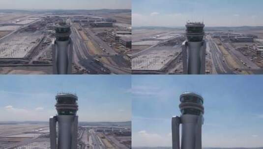 机场塔楼实拍高清在线视频素材下载