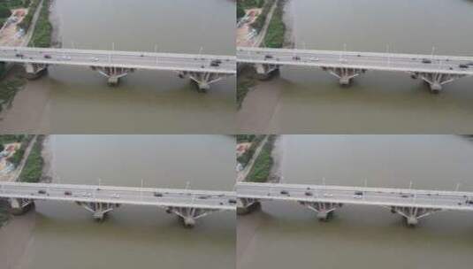 航拍福建泉州晋江泉州大桥交通高清在线视频素材下载