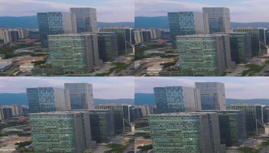 福州金融中心金融街竖屏航拍高清在线视频素材下载