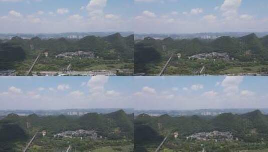 贵州贵阳城市风光地标建筑航拍高清在线视频素材下载