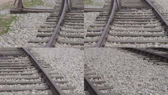 铁路火车铁轨螺栓高清在线视频素材下载