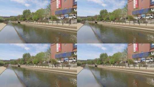 城中的河流高清在线视频素材下载