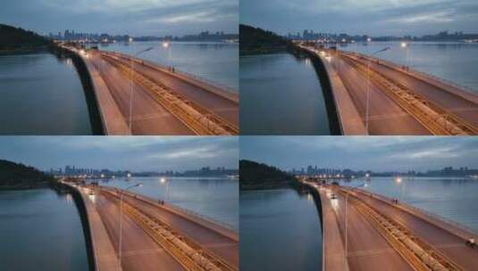 武汉南湖大道，平视横移镜头高清在线视频素材下载