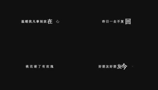 任贤齐-朋友的酒歌词视频素材高清在线视频素材下载