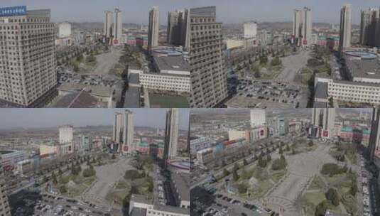 城市中心的广场高清在线视频素材下载