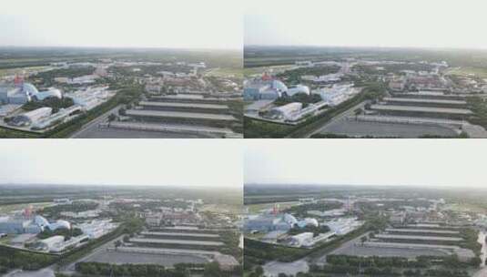 上海迪士尼乐园清晨4K原素材高清在线视频素材下载