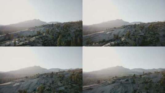 航拍的白色山脊景观高清在线视频素材下载